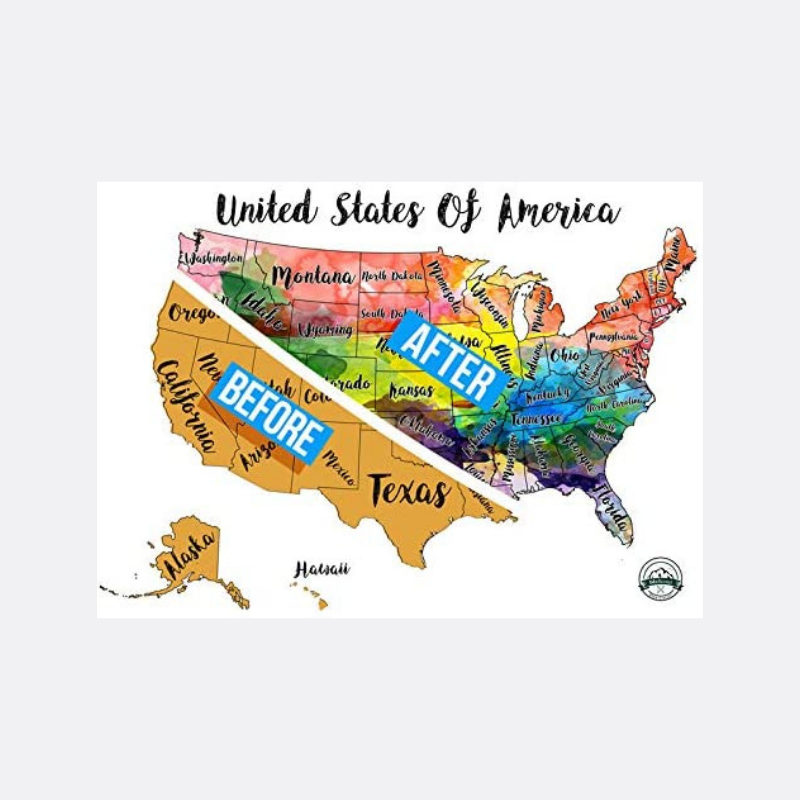 USA Scratch Off Travel Map