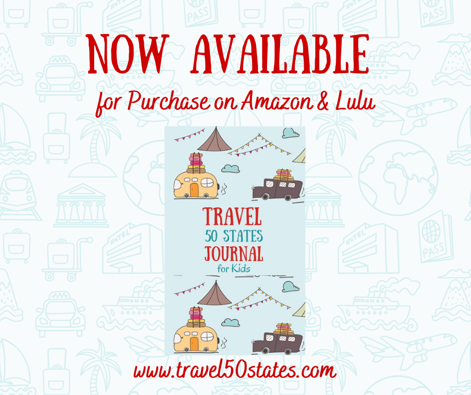 Travel 50 States Journal for Kids NOW AVAILABLE