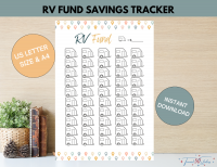 RV Fund Savings Tracker Printable
