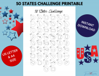 50 States Challenge PRINTABLE