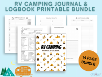 RV Camping Journal & Logbook PRINTABLE Bundle