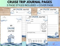 Cruise Trip Journal Pages for Kids