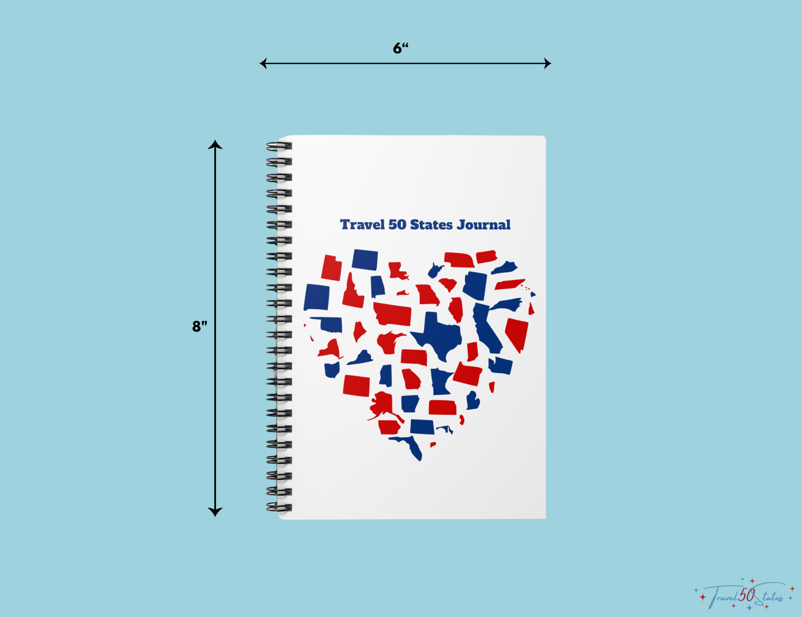 Travel 50 States Journal Spiral Notebook - Image 2
