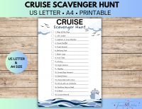 Cruise Scavenger Hunt Printable