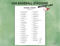 Baseball Stadium Tracker Printable