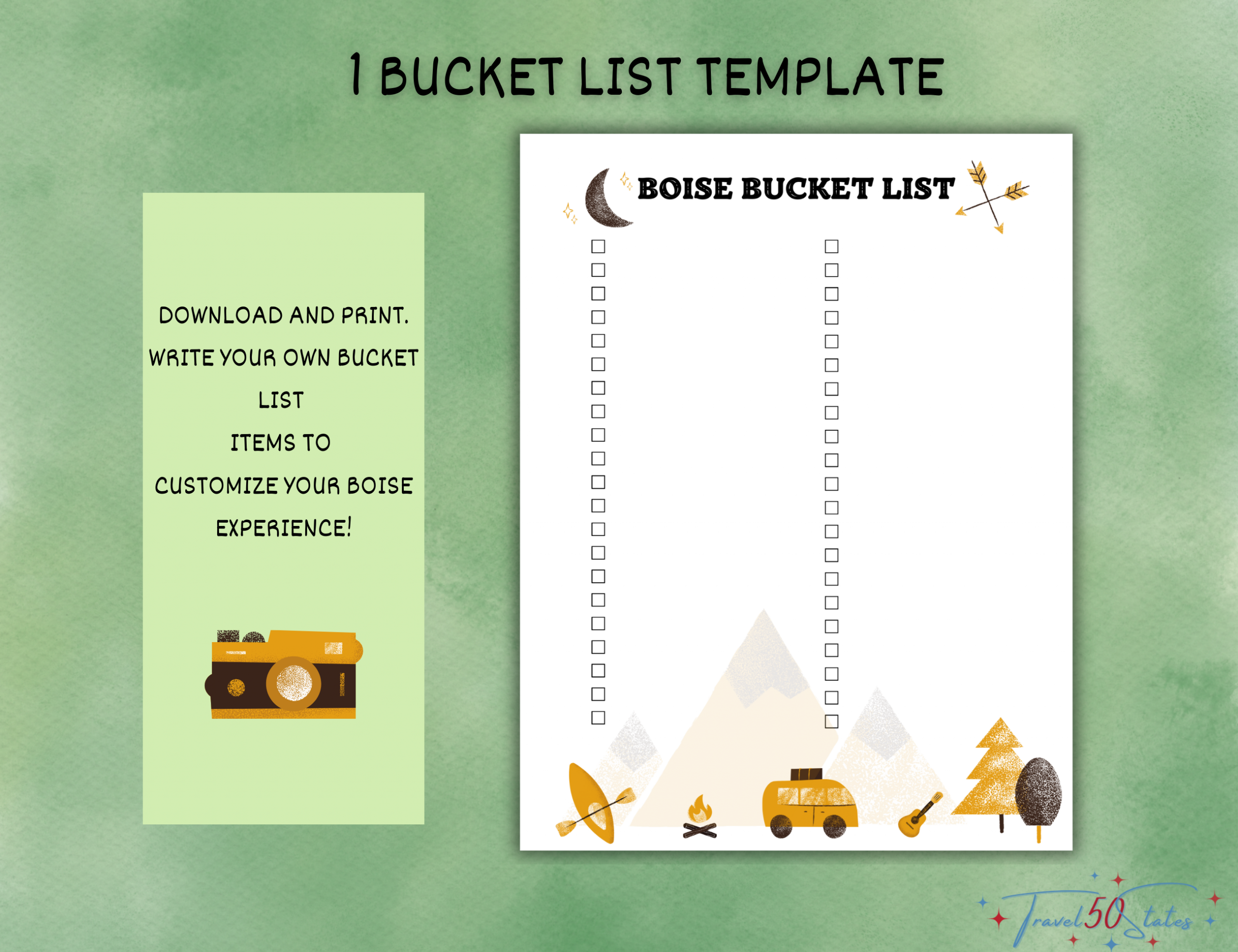 Boise Bucket List Printable - Image 3