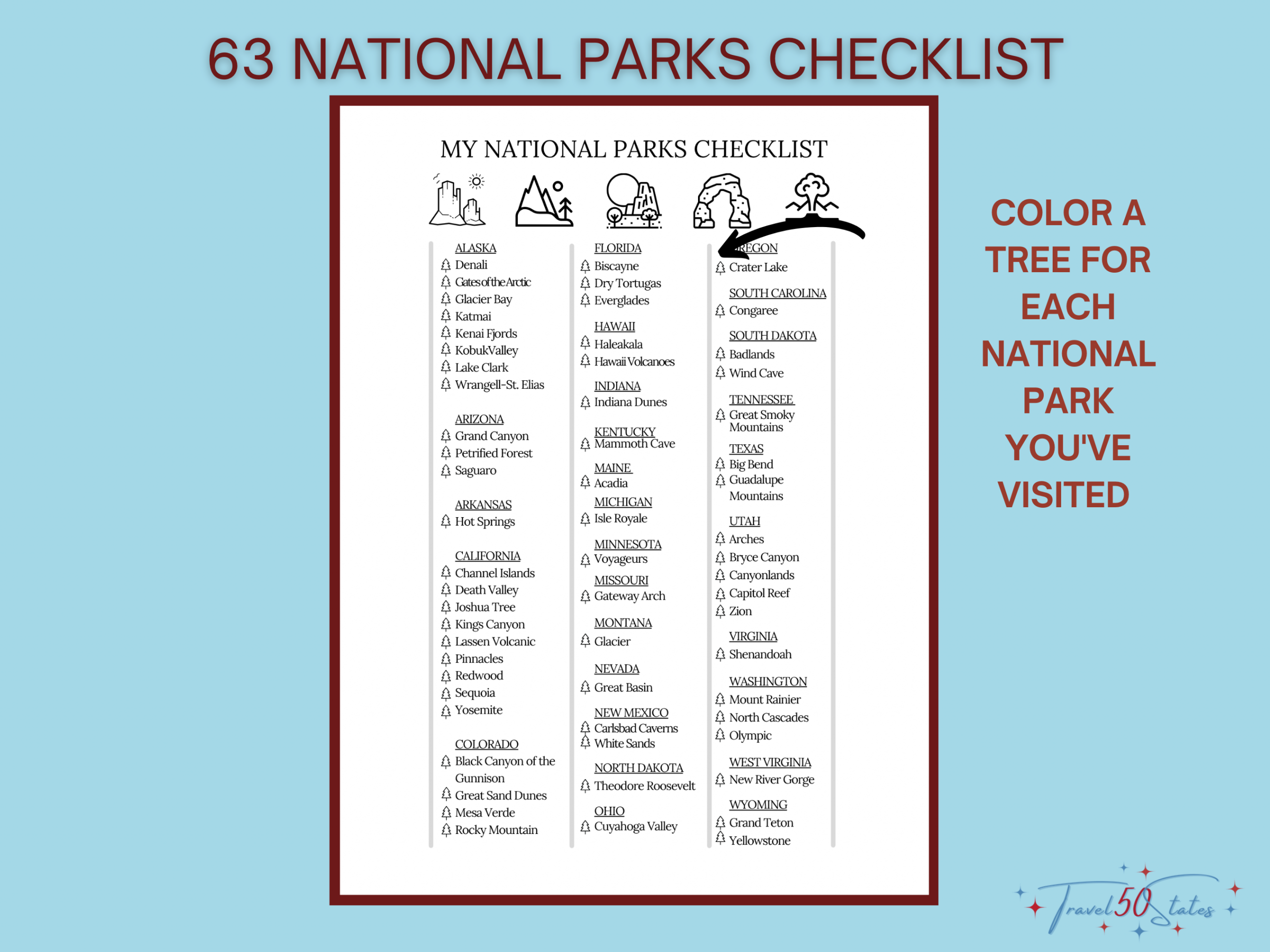 Travel 50 States Journal PRINTABLE Bundle - Image 5