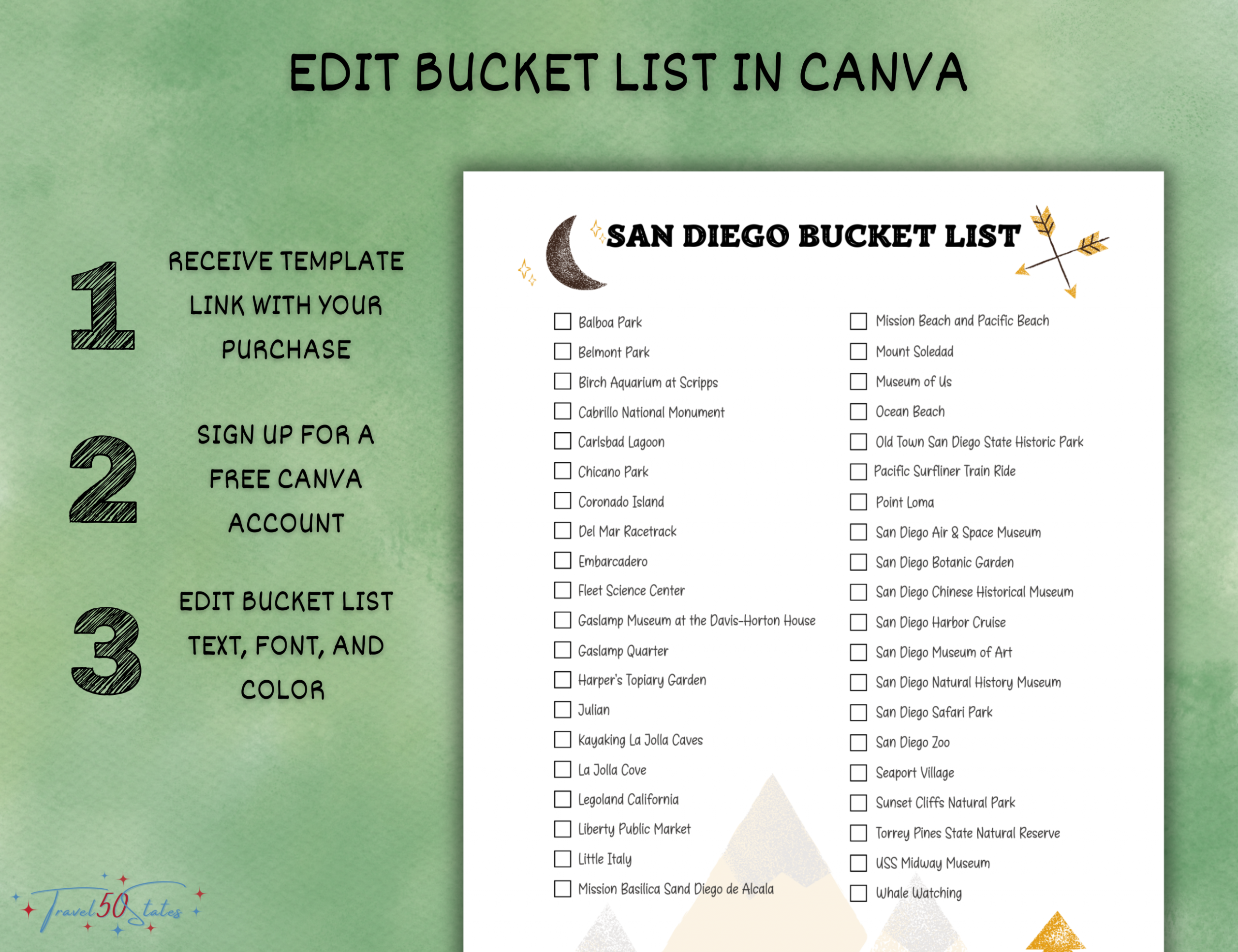San Diego Bucket List Printable - Image 6