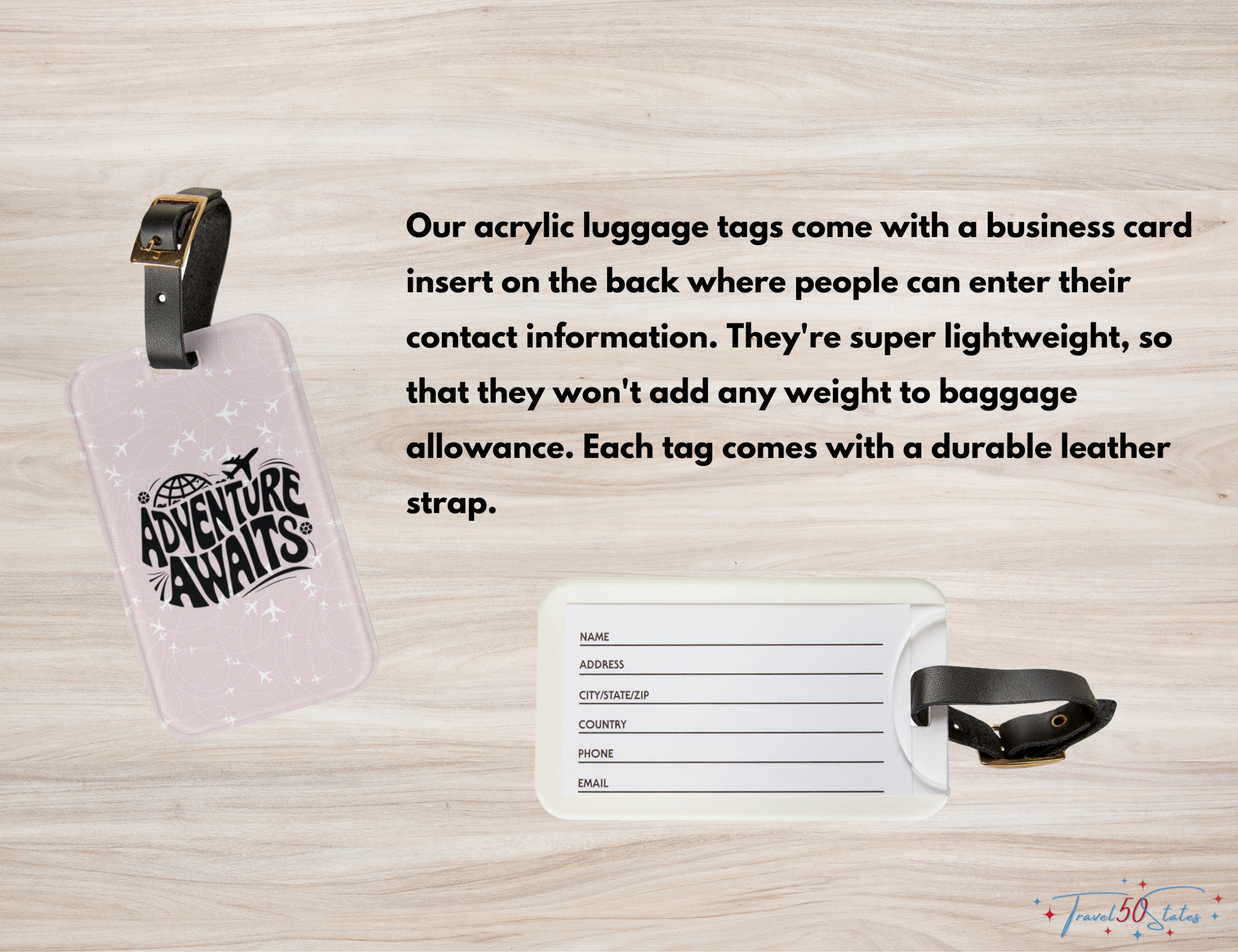 Adventure Awaits Luggage Tag - Image 2