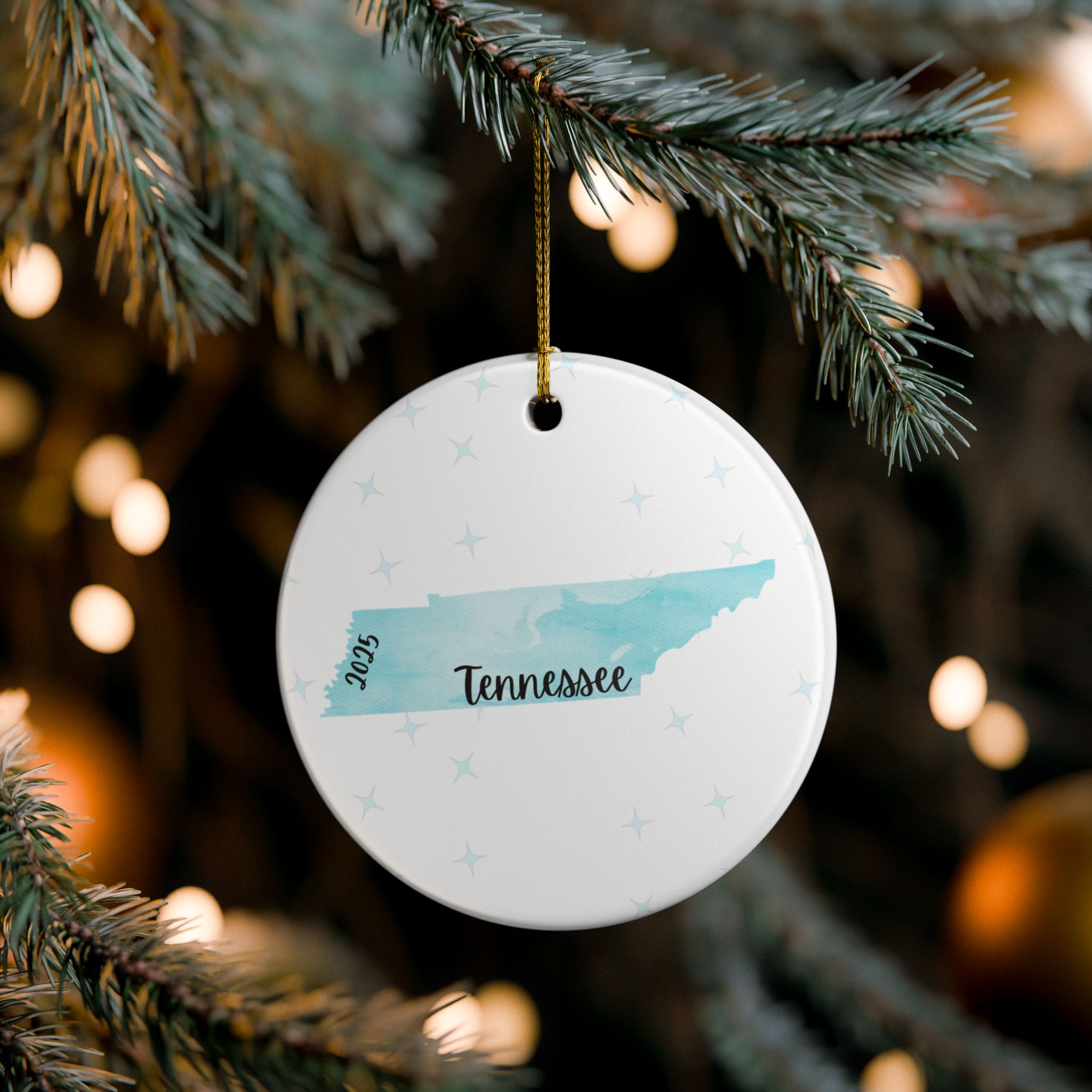 Tennessee Ornament Christmas 2025