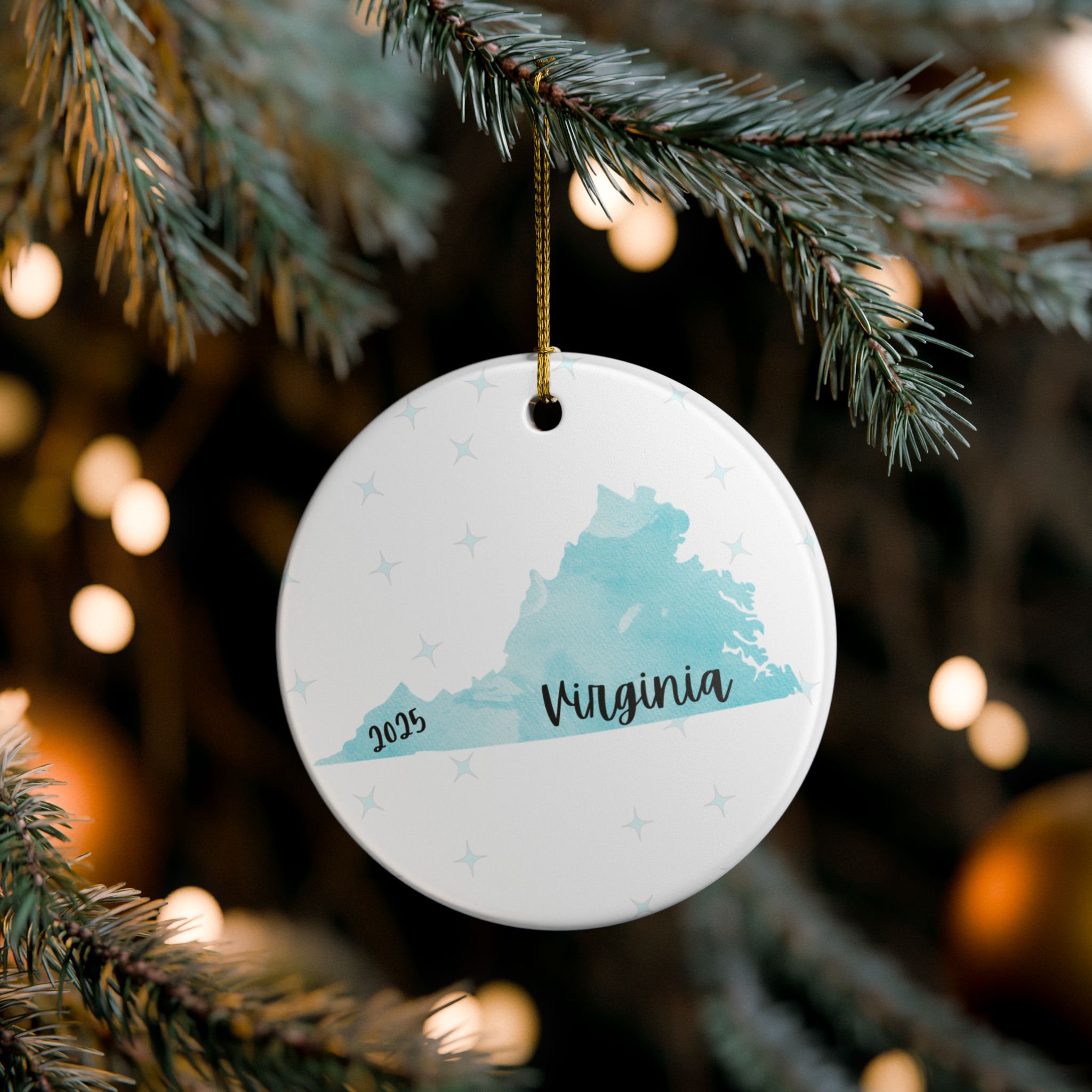 Virginia Ornament Christmas 2025