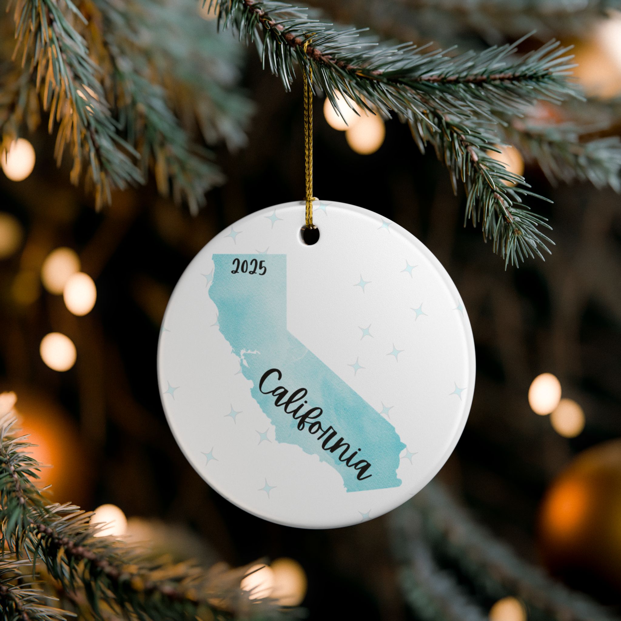 California Ornament Christmas 2025