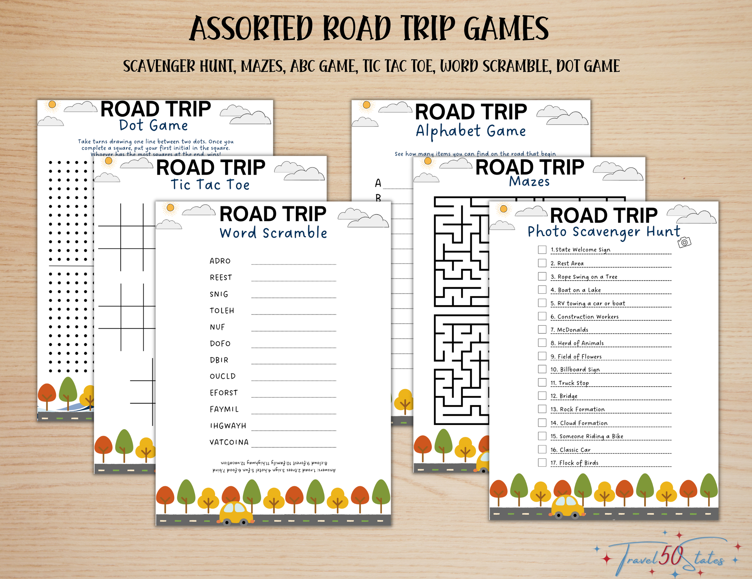 Road Trip Games and Activities Printable Bundle - Image 3