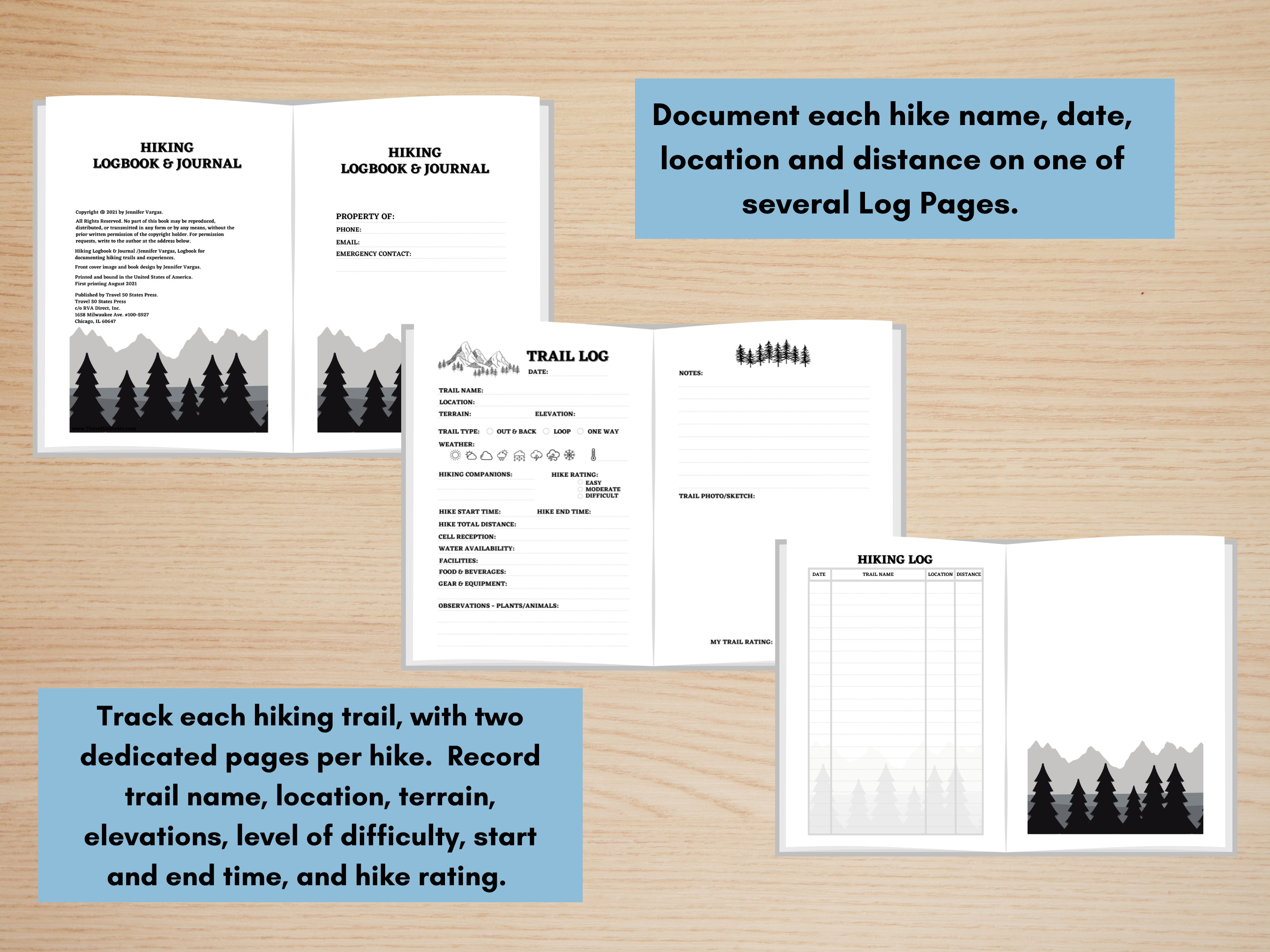 Hiking Logbook & Journal (Paperback) - Image 3