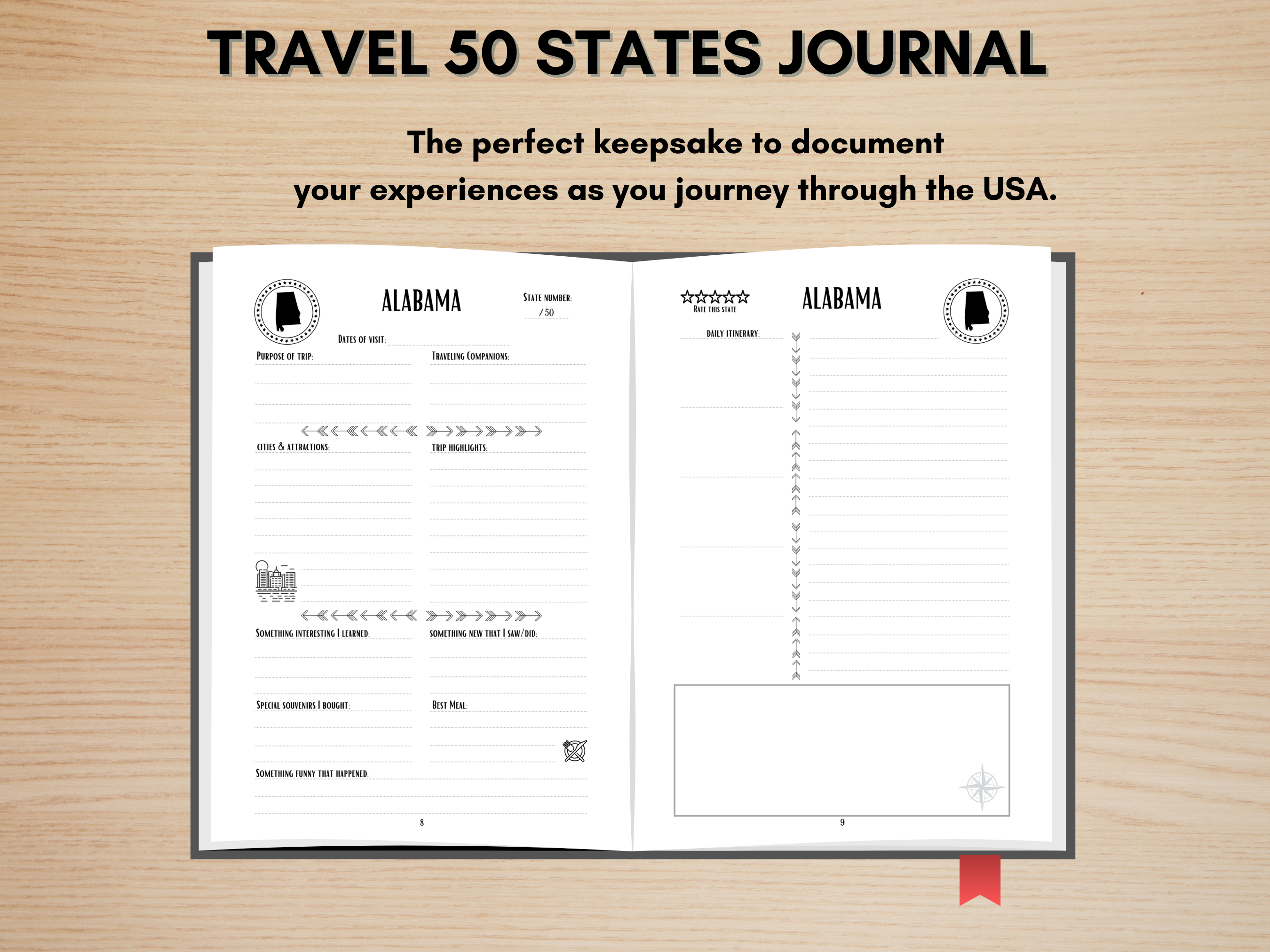 Travel 50 States Journal (Paperback) - Image 2