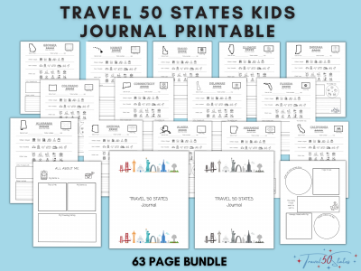 travel50stateskidsjournalprintable